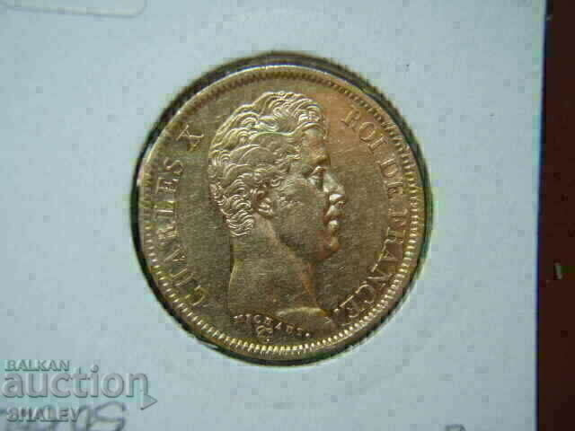 40 Francs 1824 A France - XF/AU (Gold) - 7 40 Francs 1824 A France - XF/AU (Gold) - 7