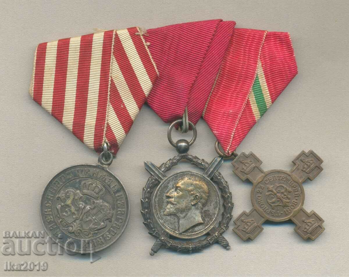 Рядка оригинална царска колодка с орден и медали