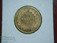40 franci 1836 A Franța (40 franci Franța) - AU (aur)