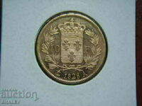 40 franci 1828 A Franța (40 franci Franța) - AU (aur)