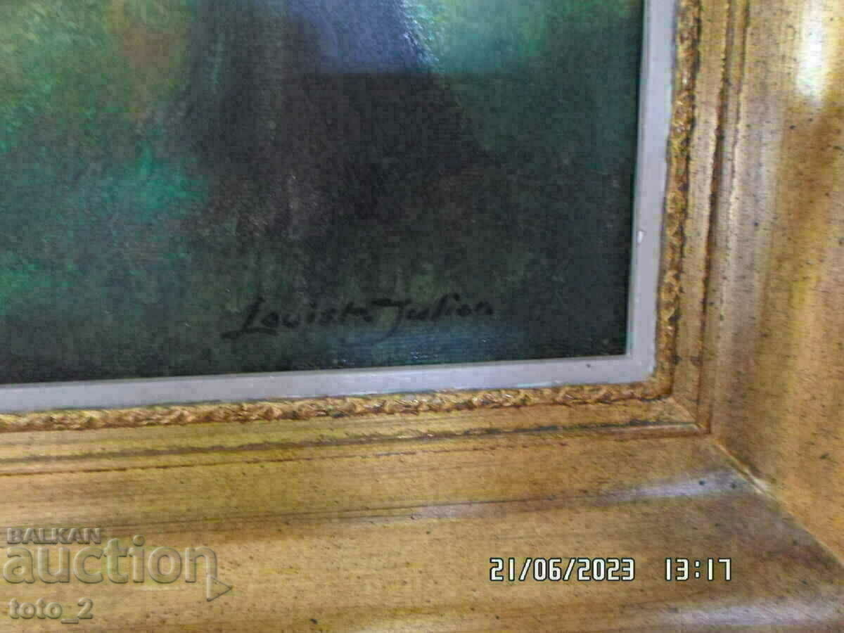 AUTHOR PAINTING OIL ON CANVAS JULIEN LOUIST - 5