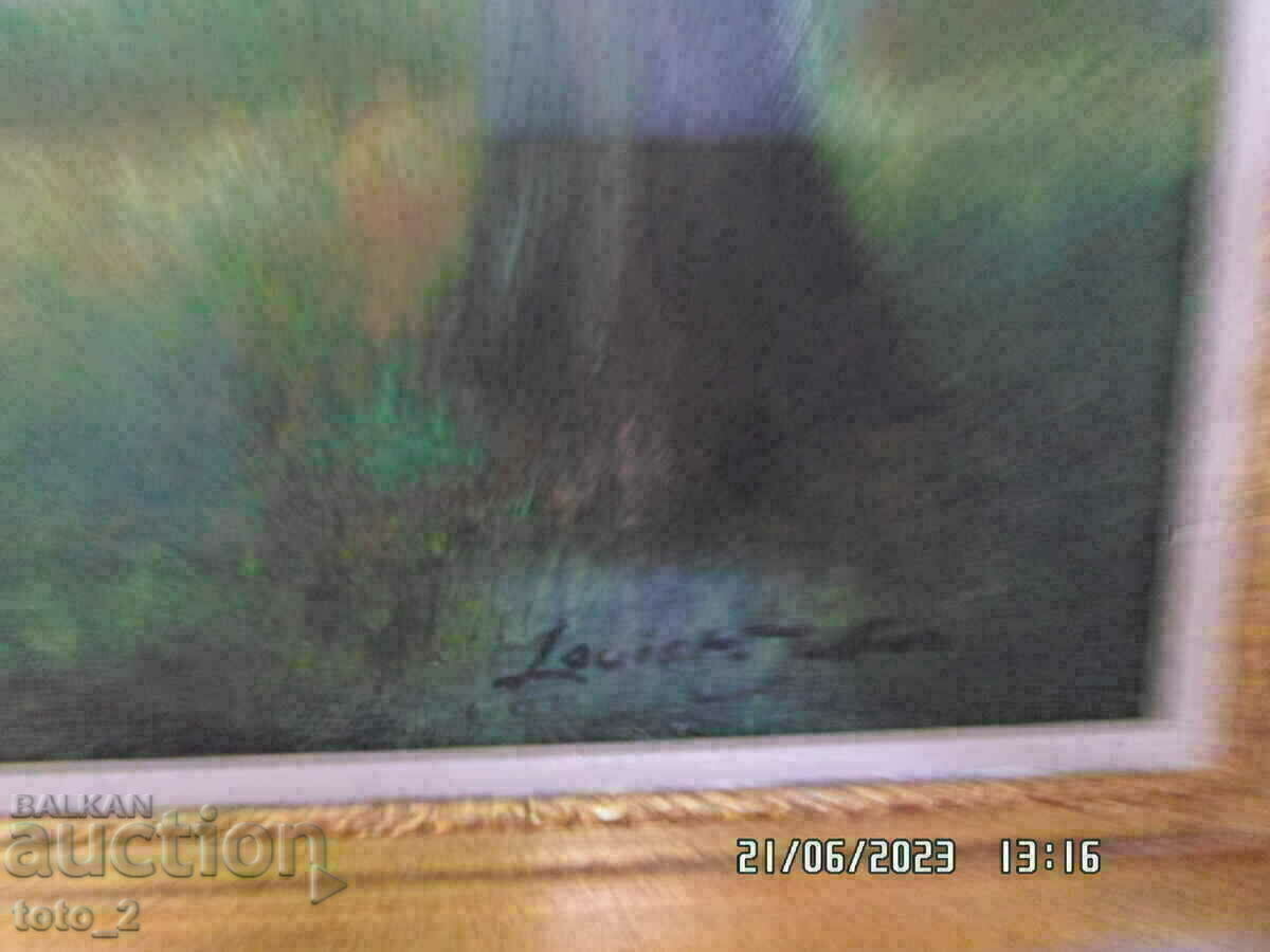 AUTHOR PAINTING OIL ON CANVAS JULIEN LOUIST - 6