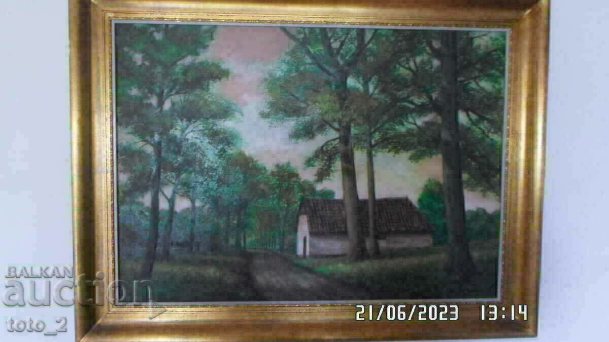 AUTHOR PAINTING OIL ON CANVAS JULIEN LOUIST - 7