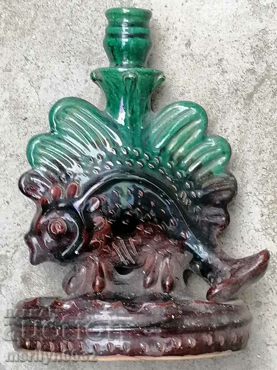 Old ceramic candlestick with a figure with price 49.00 BGN | € 25.05