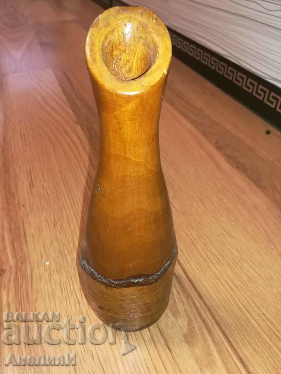 Wooden vase, height 25 cm. Price BGN 15. with price 15.00 BGN | € 7.67 Wooden vase, height 25 cm. Price BGN 15. with price 15.00 BGN | € 7.67