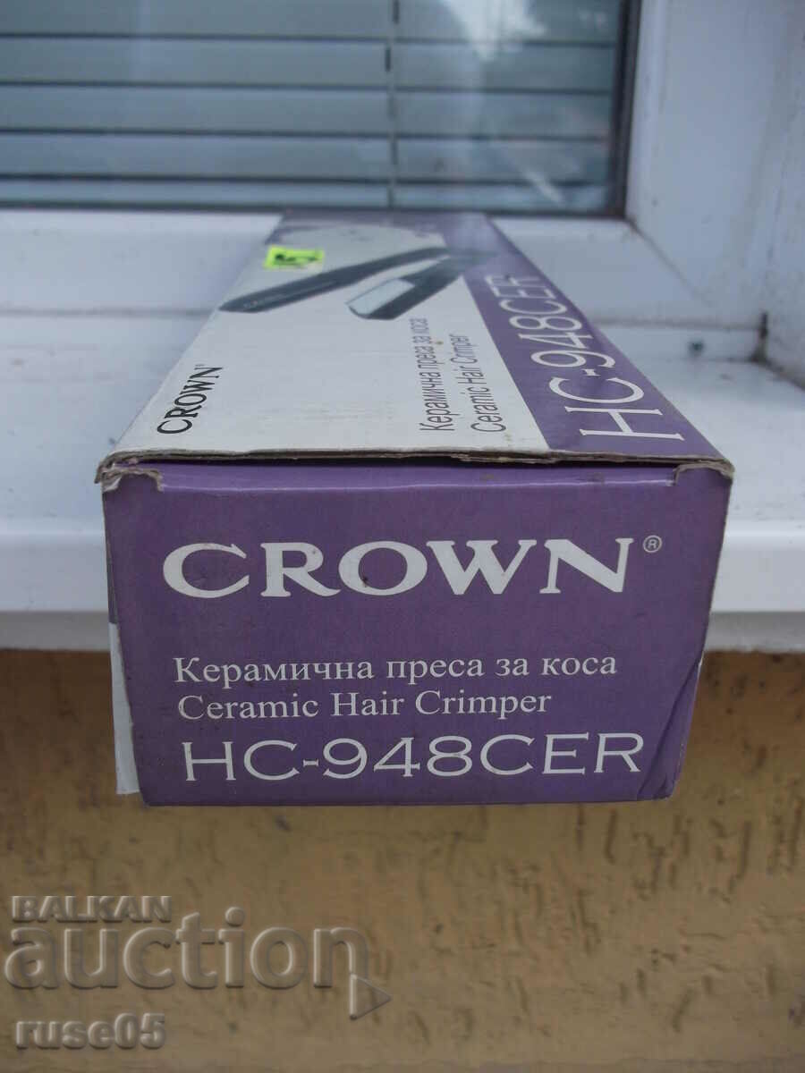Press "CROWN - HC-948 CER" ceramic for hair working - 6 Press "CROWN - HC-948 CER" ceramic for hair working - 6