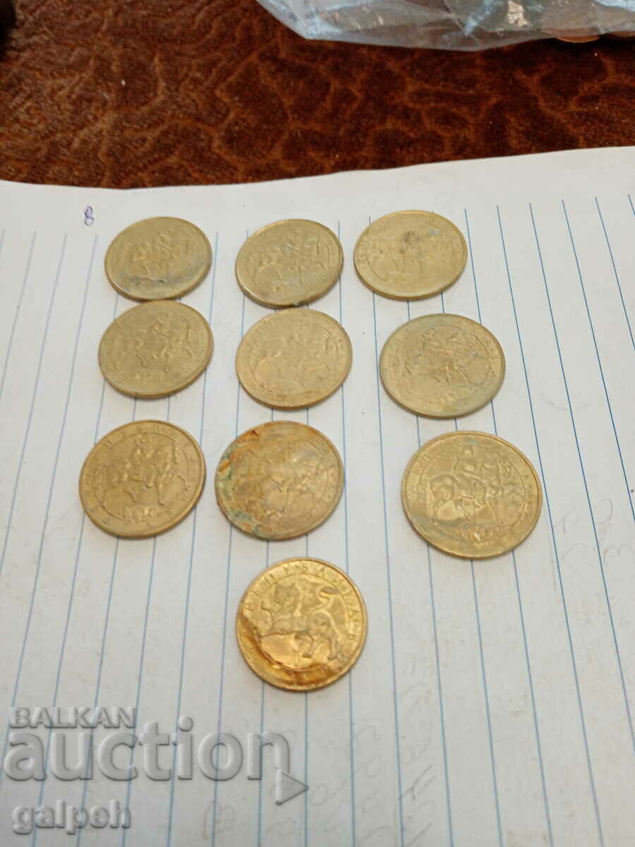 BULGARIA COINS - 1992 - 10 pcs. - BGN 1 with price 1.00 BGN | € 0.51 BULGARIA COINS - 1992 - 10 pcs. - BGN 1 with price 1.00 BGN | € 0.51