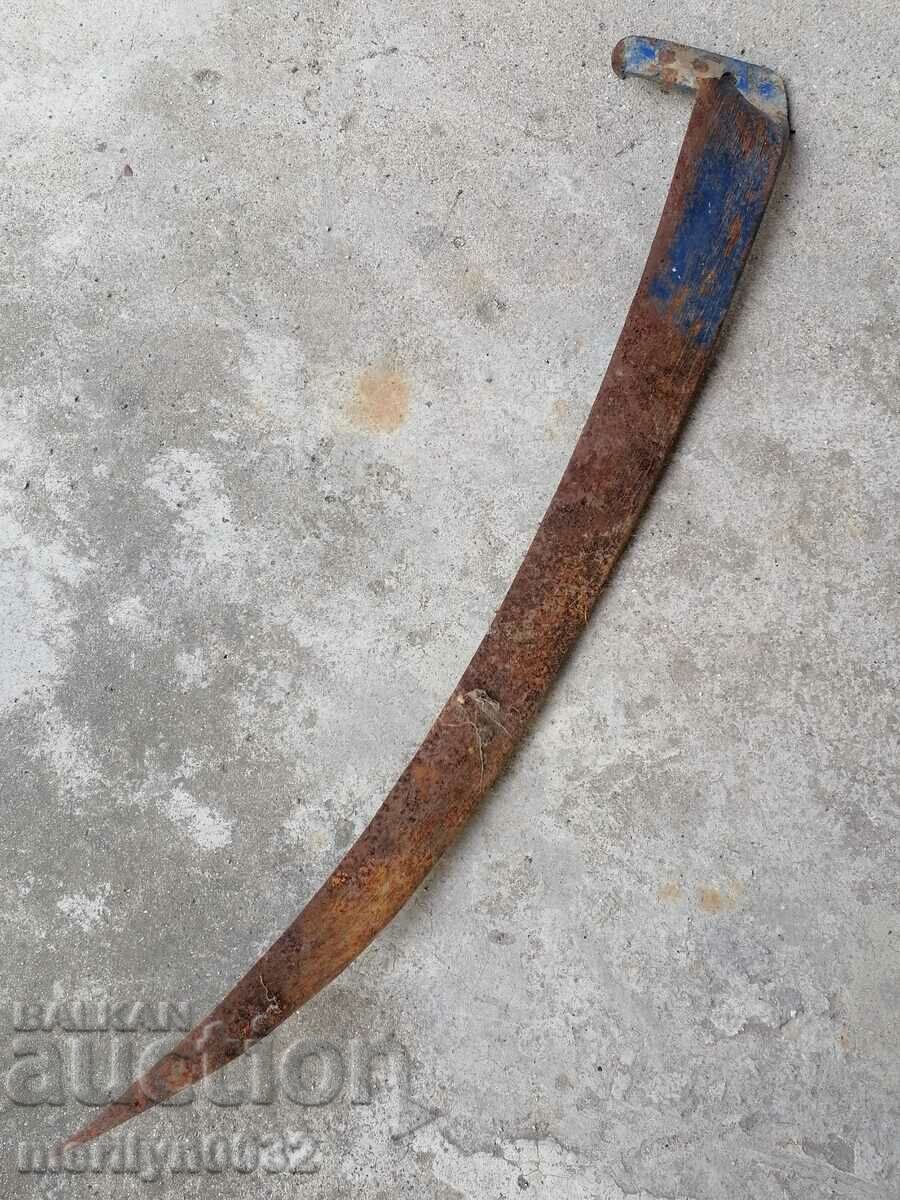 Old forged mowing hair, wrought iron USSR NOT USED - 6