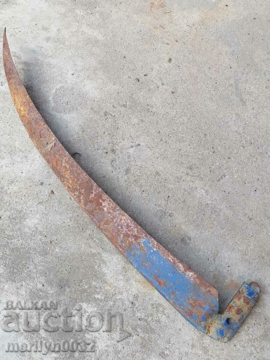 Old forged mowing hair, wrought iron USSR NOT USED - 7