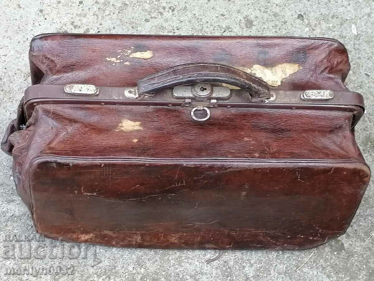 Auction Leather banker bag mafia wallet suitcase Auction Leather banker bag mafia wallet suitcase