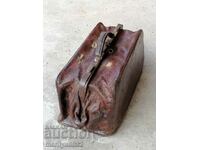 Leather banker bag mafia wallet suitcase