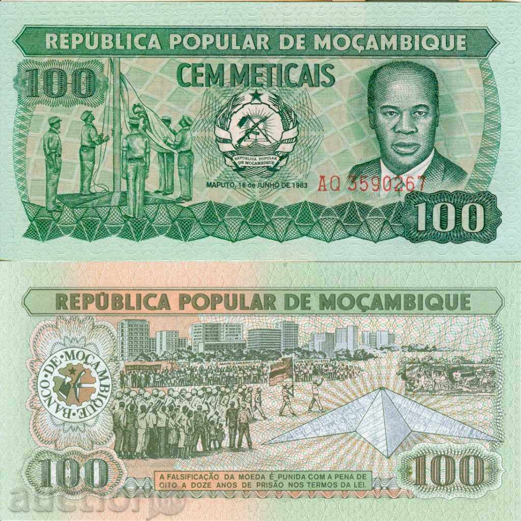 MOZAMBIC MOZAMBIQUE 100 Emisiunea de eliberare metatică 1983 NEW UNC