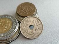 Монета - Белгия - 10 сентима | 1921г.
