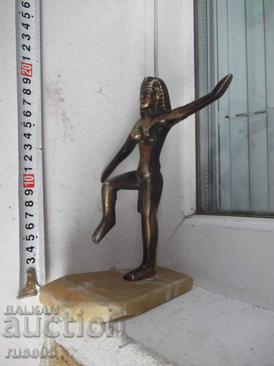 Statuette "Woman from Ancient Egypt" metal on marble - 5 Statuette "Woman from Ancient Egypt" metal on marble - 5