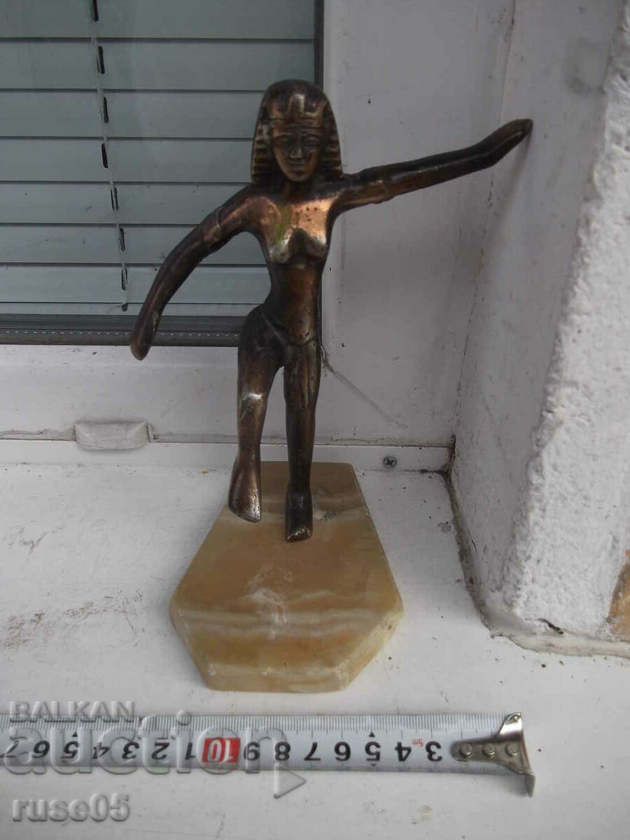 Statuette "Woman from Ancient Egypt" metal on marble - 6 Statuette "Woman from Ancient Egypt" metal on marble - 6