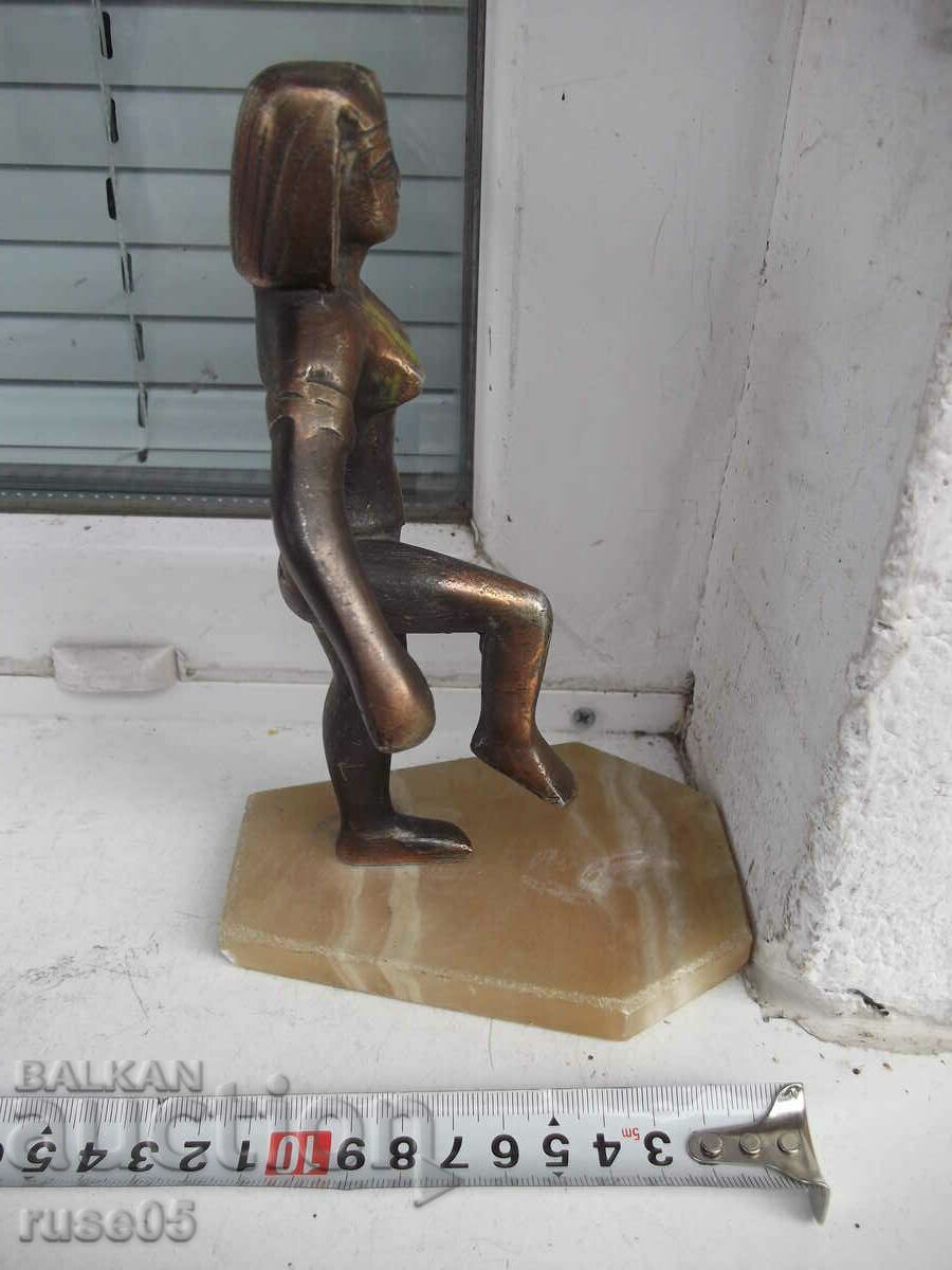 Statuette "Woman from Ancient Egypt" metal on marble - 7 Statuette "Woman from Ancient Egypt" metal on marble - 7