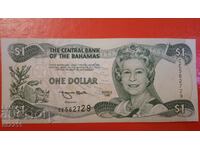 Банкнота 1 долар Бахами 1996г.