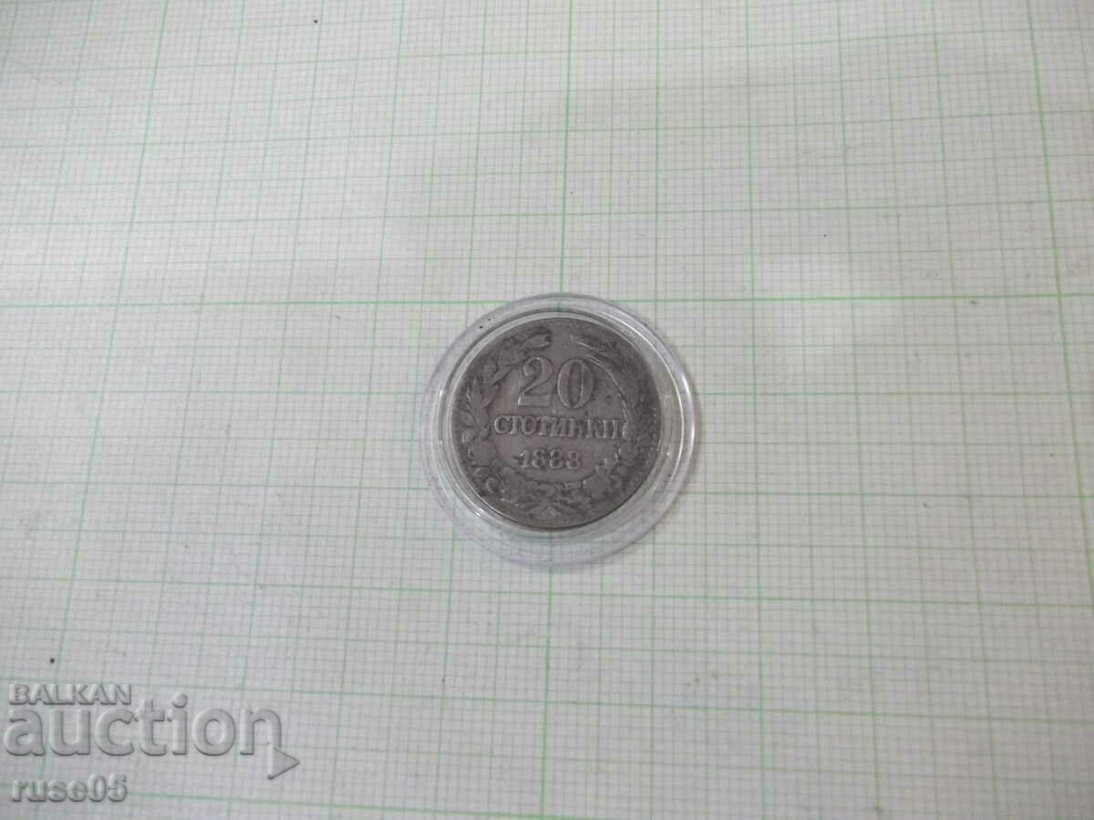 Moneda „20 de cenți - 1888”.