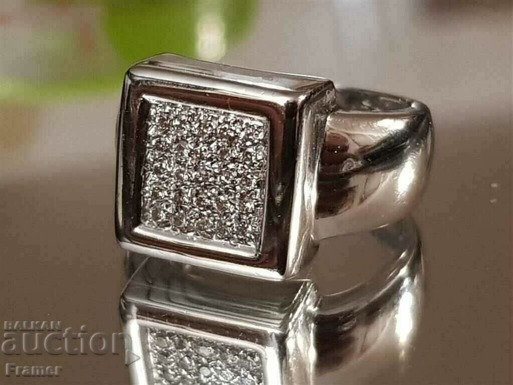 GOLD 18K DIAMOND DIAMOND STYLE RING WHITE GOLD with price 2500.00 BGN | € 1278.23 GOLD 18K DIAMOND DIAMOND STYLE RING WHITE GOLD with price 2500.00 BGN | € 1278.23