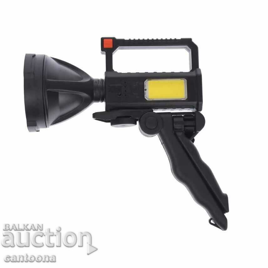 Auction LED + COB rechargeable flashlight with tripod BL-832, USB charged Auction LED + COB rechargeable flashlight with tripod BL-832, USB charged