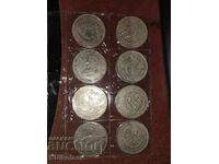USA eight replicas of old 1 dollar coins