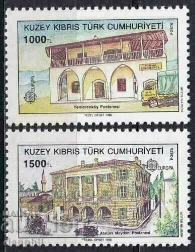 Cipru Turc 1990 Europa CEPT (**), serie curată nemarcată