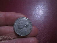 1963 год 5 цента САЩ  буква D