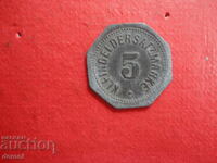 Jeton de monedă veche germană 1917