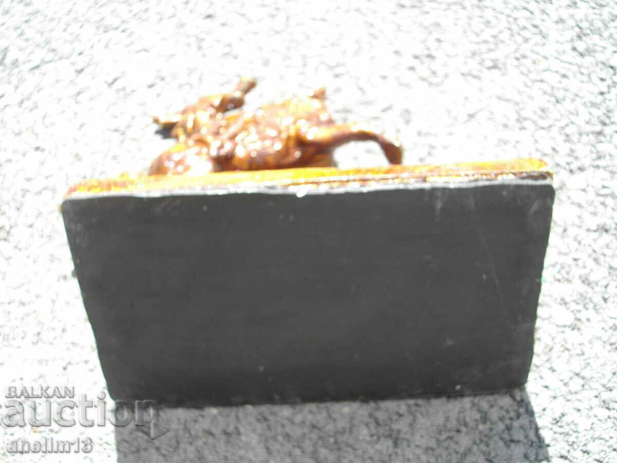 OLD METAL FIGURE HORSEMAN STATUETTE - 6 OLD METAL FIGURE HORSEMAN STATUETTE - 6