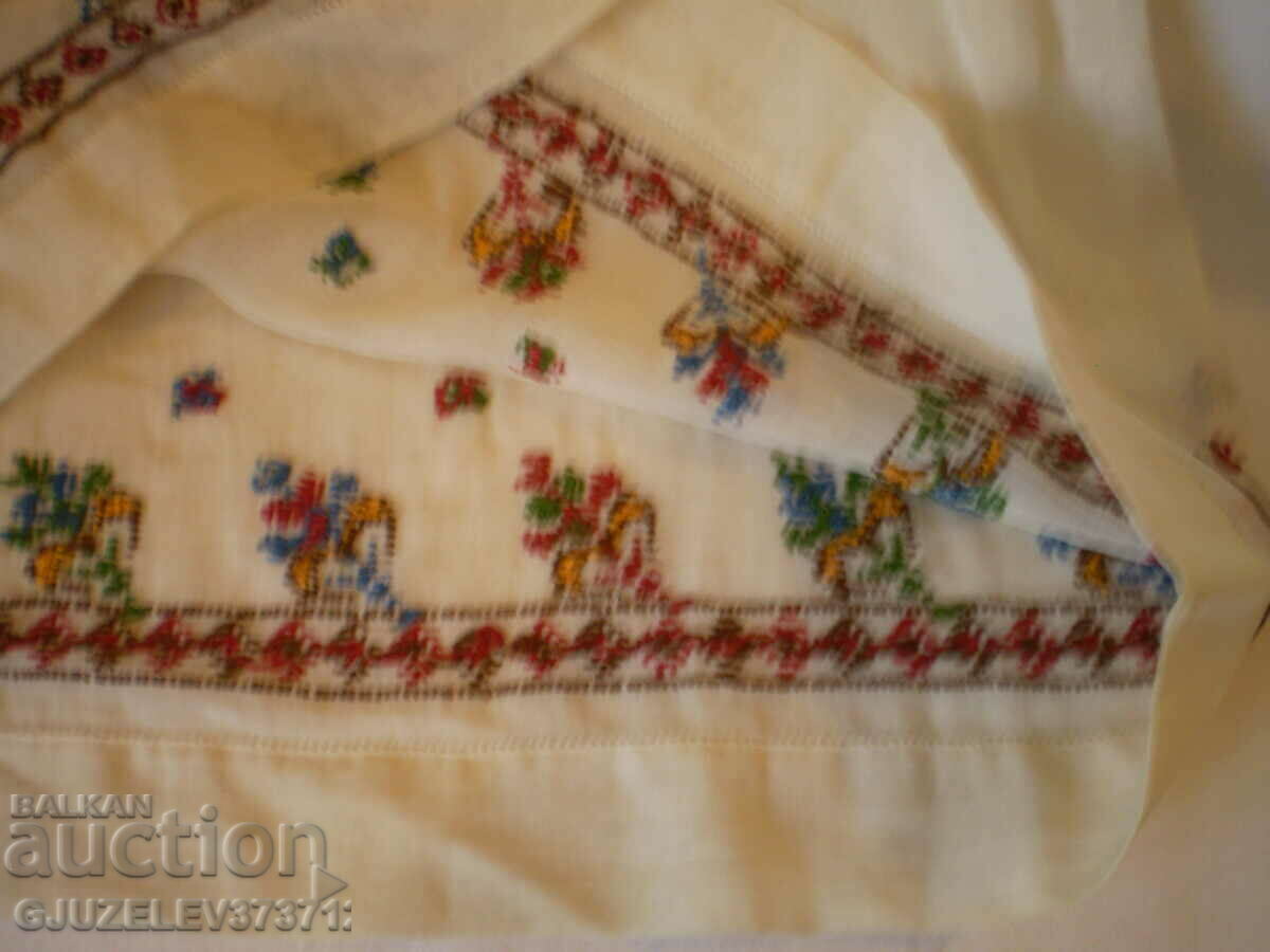 Retro Children's Embroidered Silk Hem Dress - 5