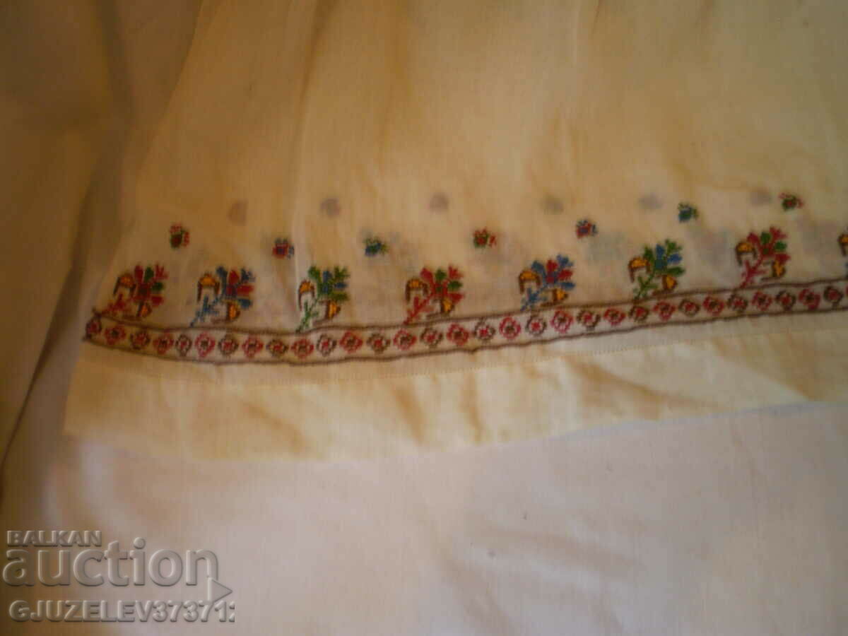 Retro Children's Embroidered Silk Hem Dress - 7