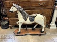 A FIND! A very old wooden horse / pony. #4195