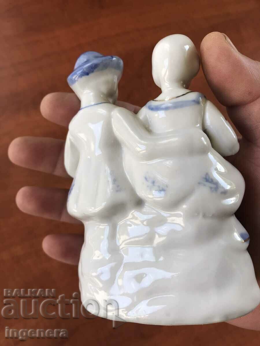 PORCELAIN FIGURE STATUTE GOLD - 5 PORCELAIN FIGURE STATUTE GOLD - 5