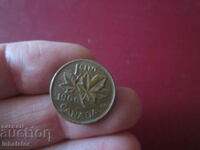 1966 год 1 цент Канада