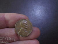 1968 год 1 цент САЩ буква D
