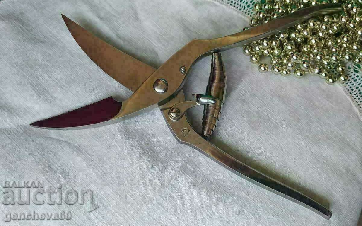 Stainless steel kitchen scissors