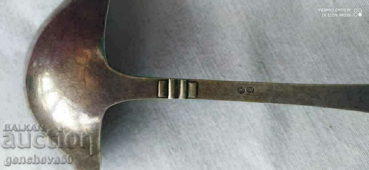 Παράδοση Vintage επάργυρη κουτάλα/ετικέτα σάλτσας Παράδοση Vintage επάργυρη κουτάλα/ετικέτα σάλτσας