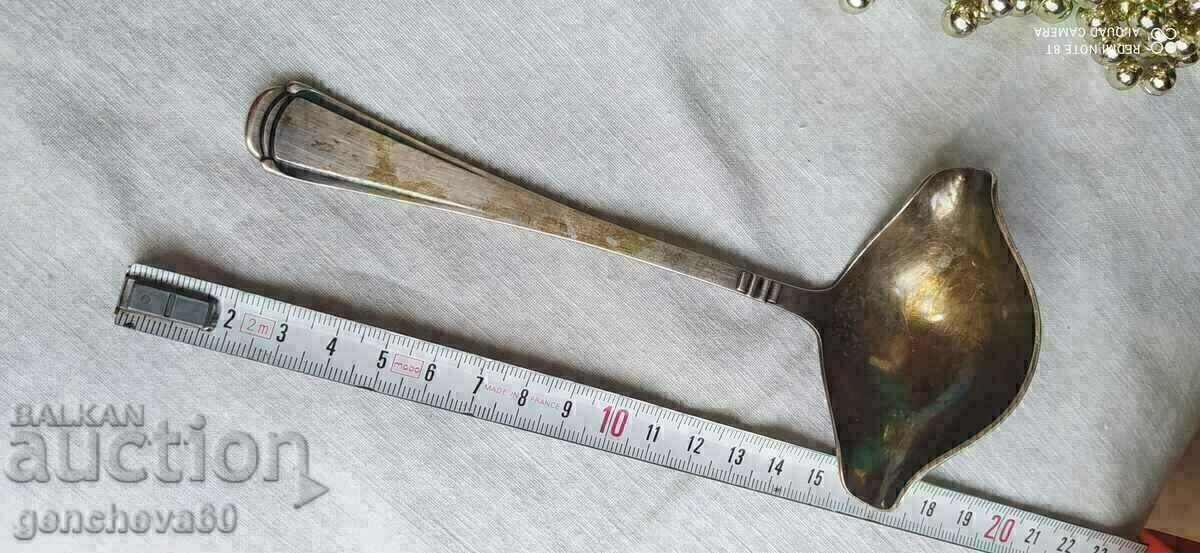 Vintage επάργυρη κουτάλα/ετικέτα σάλτσας - 6 Vintage επάργυρη κουτάλα/ετικέτα σάλτσας - 6