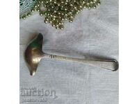 Vintage silver plated sauce ladle/tag