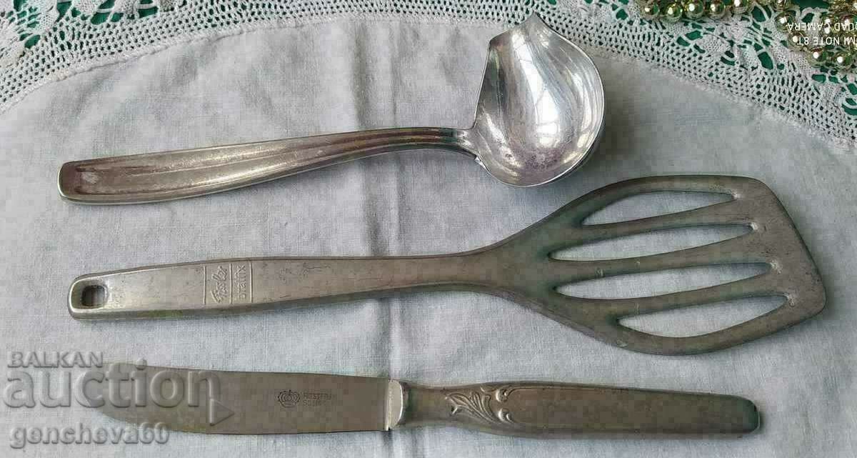Ustensile de bucătărie vintage din aluminiu - 6