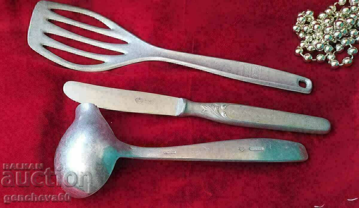Ustensile de bucătărie vintage din aluminiu - 7