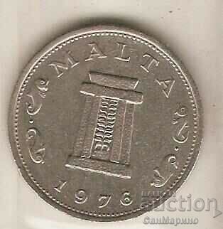 +Malta 5 cents 1976 with price 1.90 BGN | € 0.97
