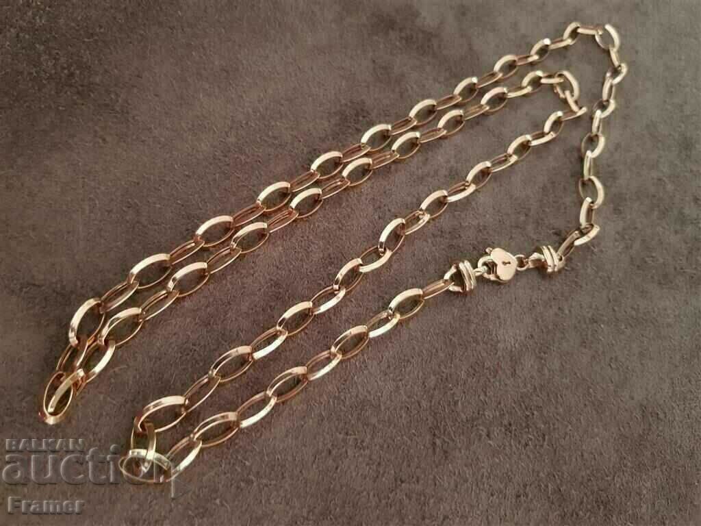 18K GOLD STYLISH ELEGANT SOLID CHAIN CHAIN GOLD with price 5650.00 BGN | € 2888.80