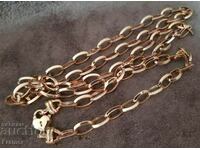 18K GOLD STYLISH ELEGANT SOLID CHAIN CHAIN GOLD