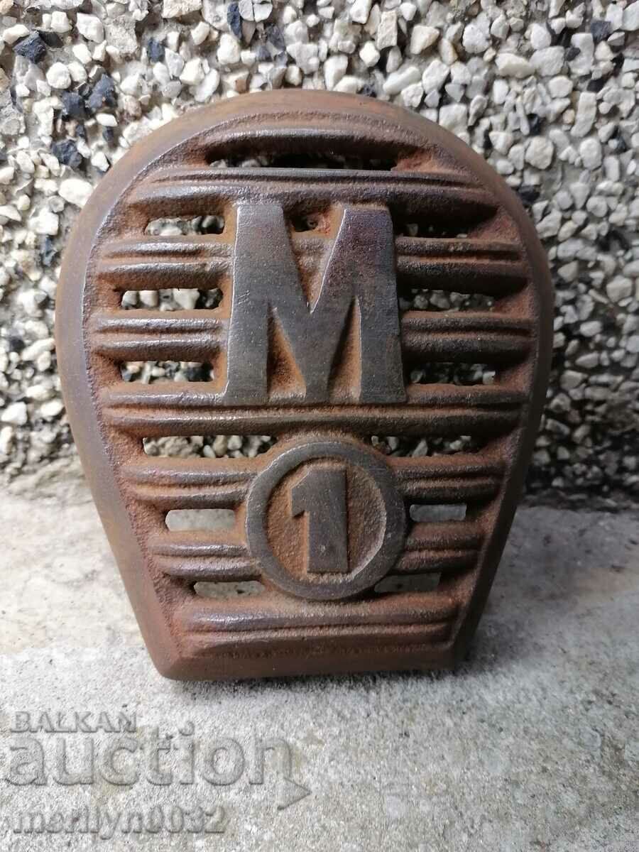 Чугунена емблема от стара немска печка HAMONA