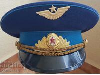 Русия, СССР, шапка офицерска, пилот, отлично състояние