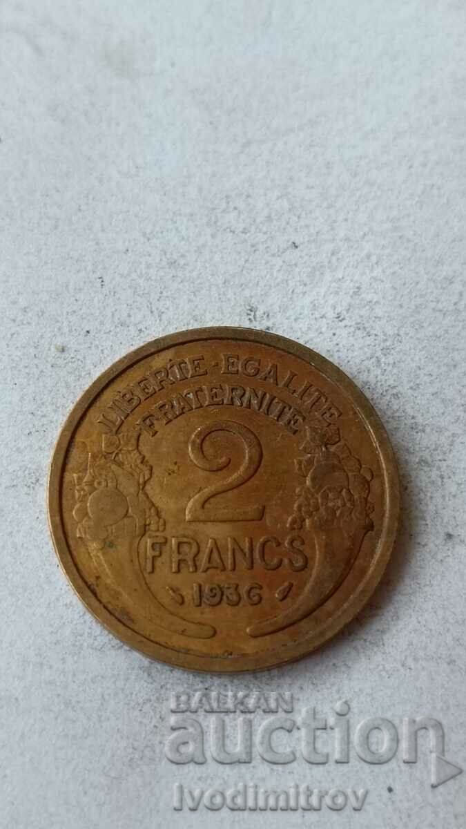 Франция 2 франка 1936