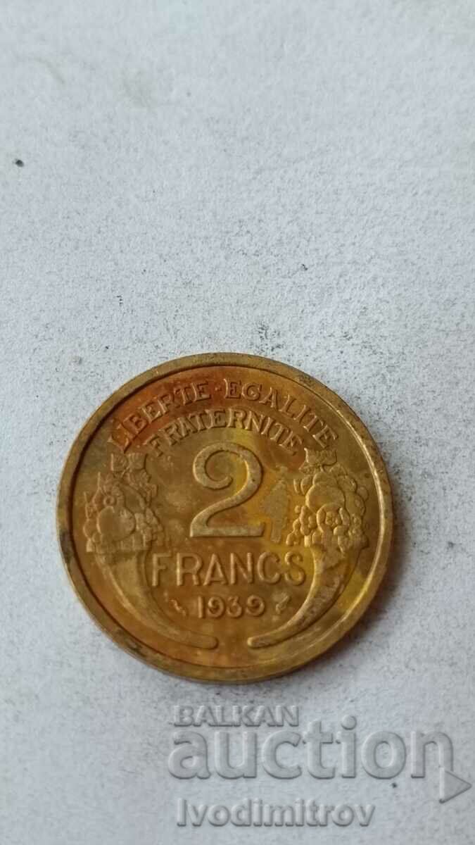 Франция 2 франка 1939