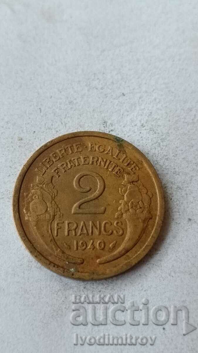 Франция 2 франка 1940