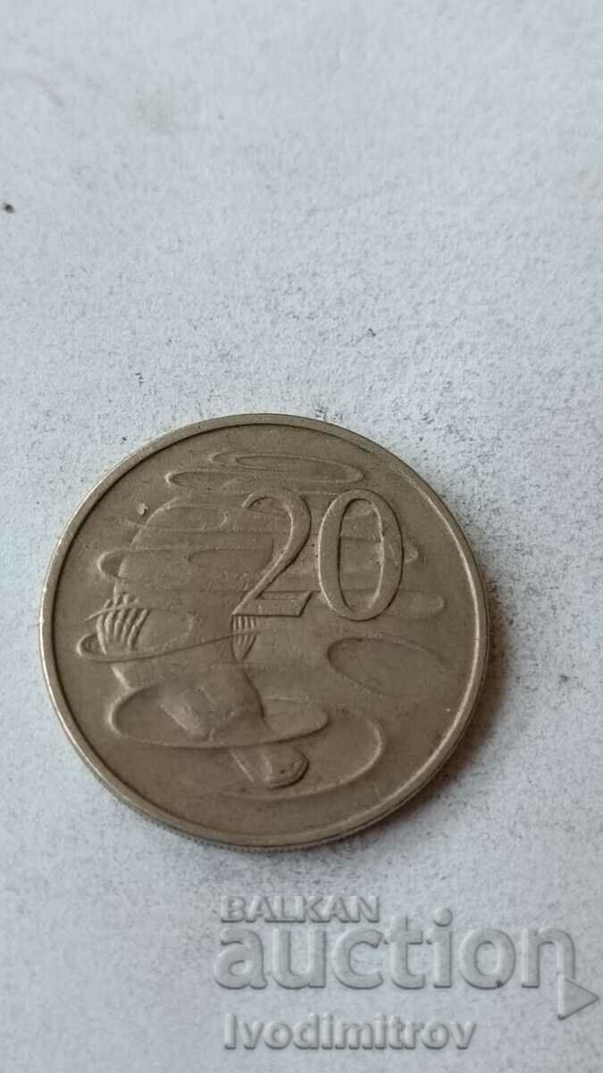 Австралия 20 цента 1966